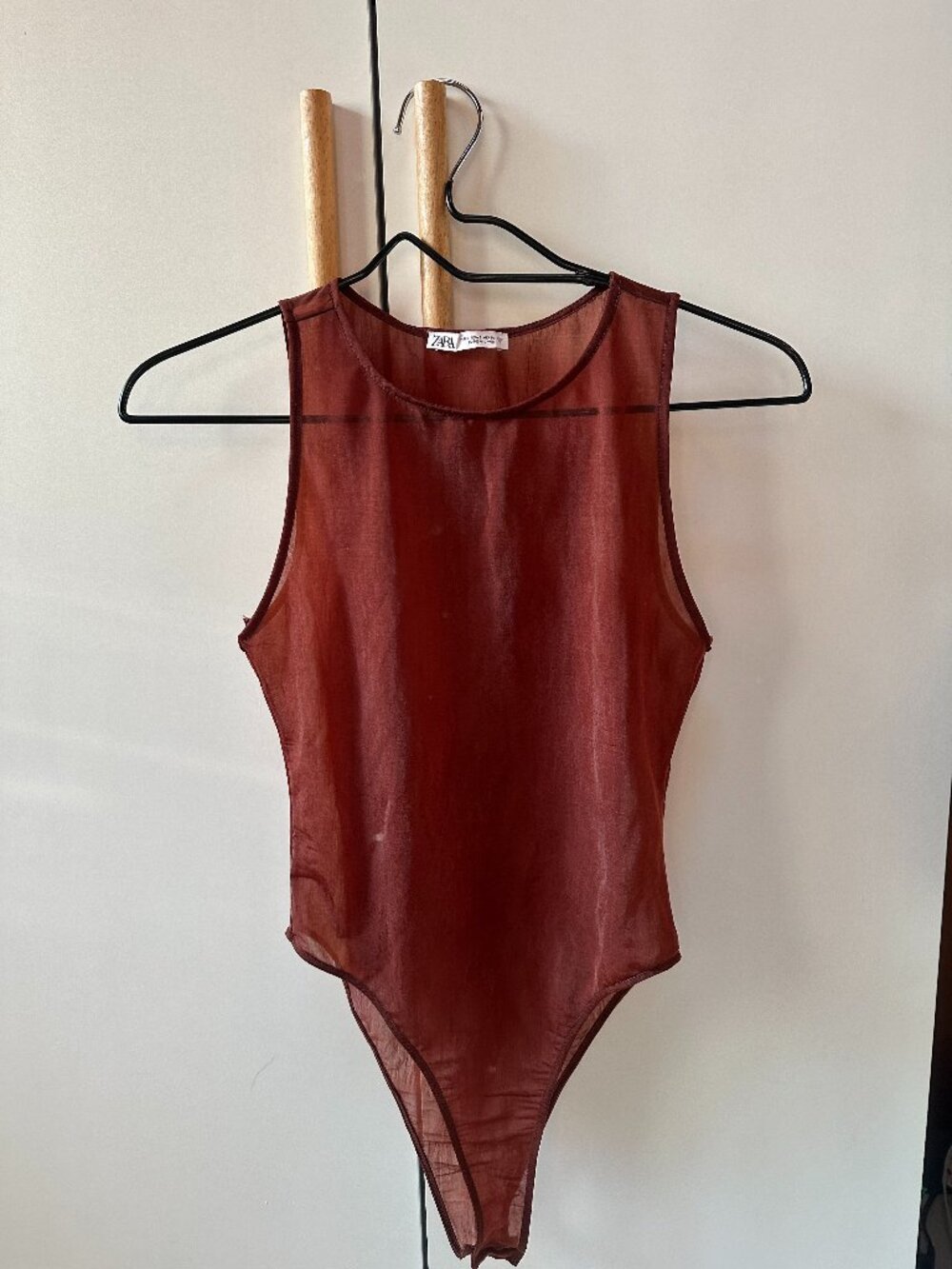 Zara Sheer Mesh Bodysuit
